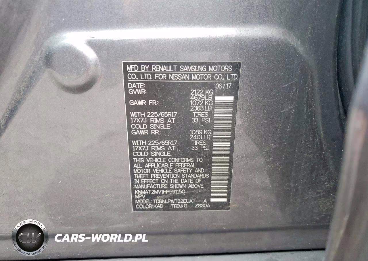 2017 Nissan Rogue S VIN:KNMAT2MV1HP591150 - 13