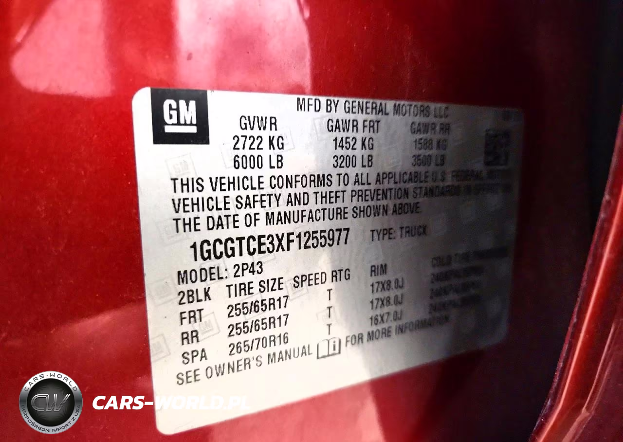 2015 Chevrolet Colorado Z71 VIN:1GCGTCE3XF1255977 - 12