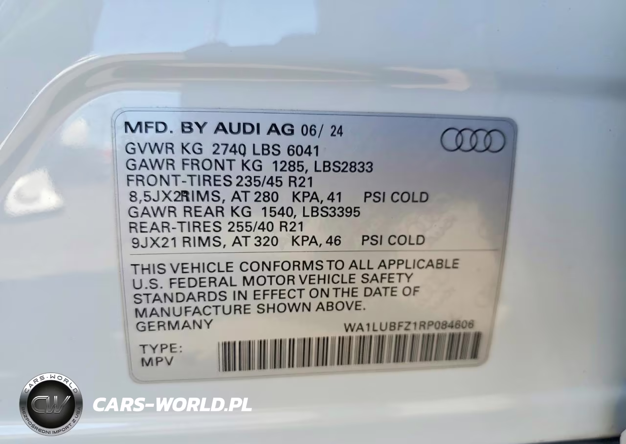 2024 Audi Q4 E-Tron Premium Plus VIN:WA1LUBFZ1RP084606 - 13