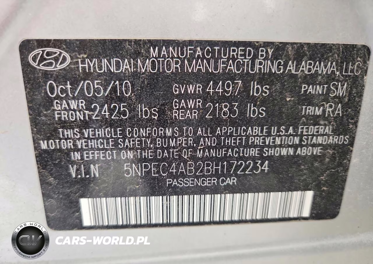 2011 Hyundai Sonata Limited 2.0T VIN:5NPEC4AB2BH172234 - 12