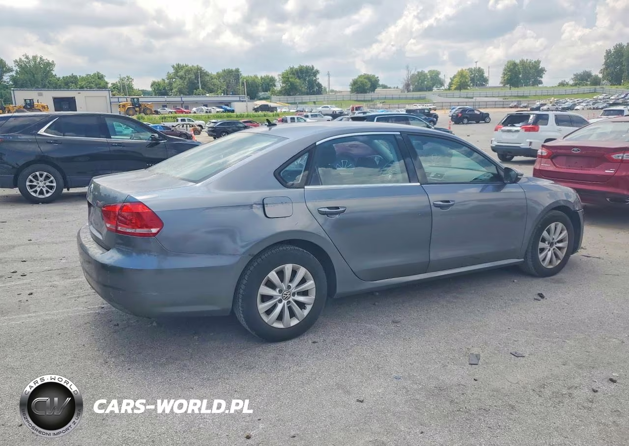 2012 Volkswagen Passat S VIN:1VWAP7A37CC082939 - 3