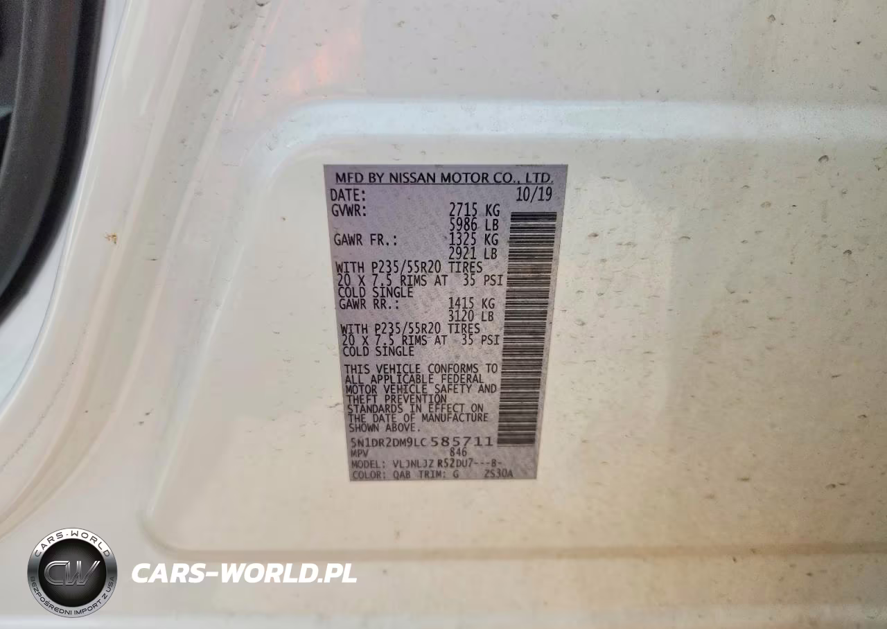 2020 Nissan Pathfinder Platinum VIN:5N1DR2DM9LC585711 - 13