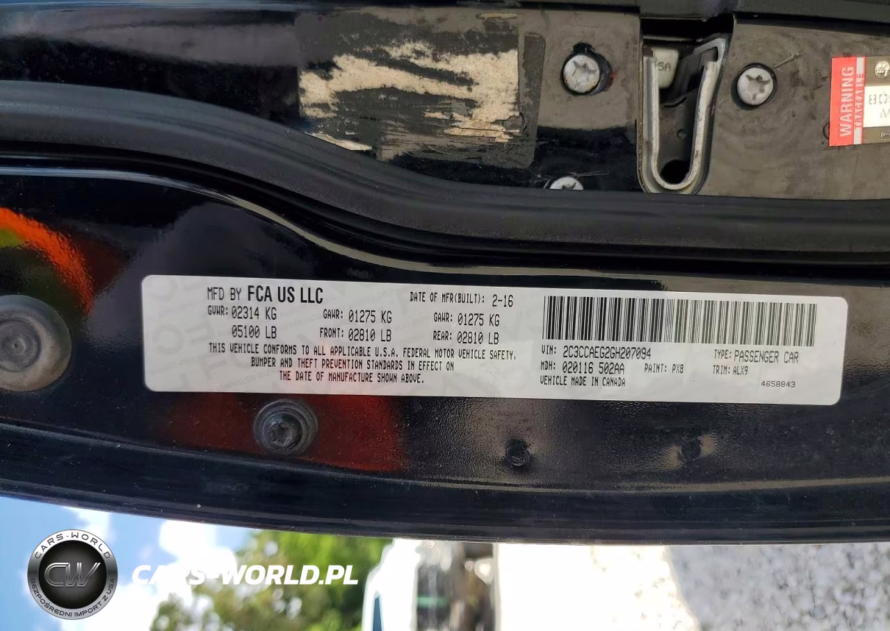 2016 Chrysler 300C VIN:2C3CCAEG2GH207094 - 12