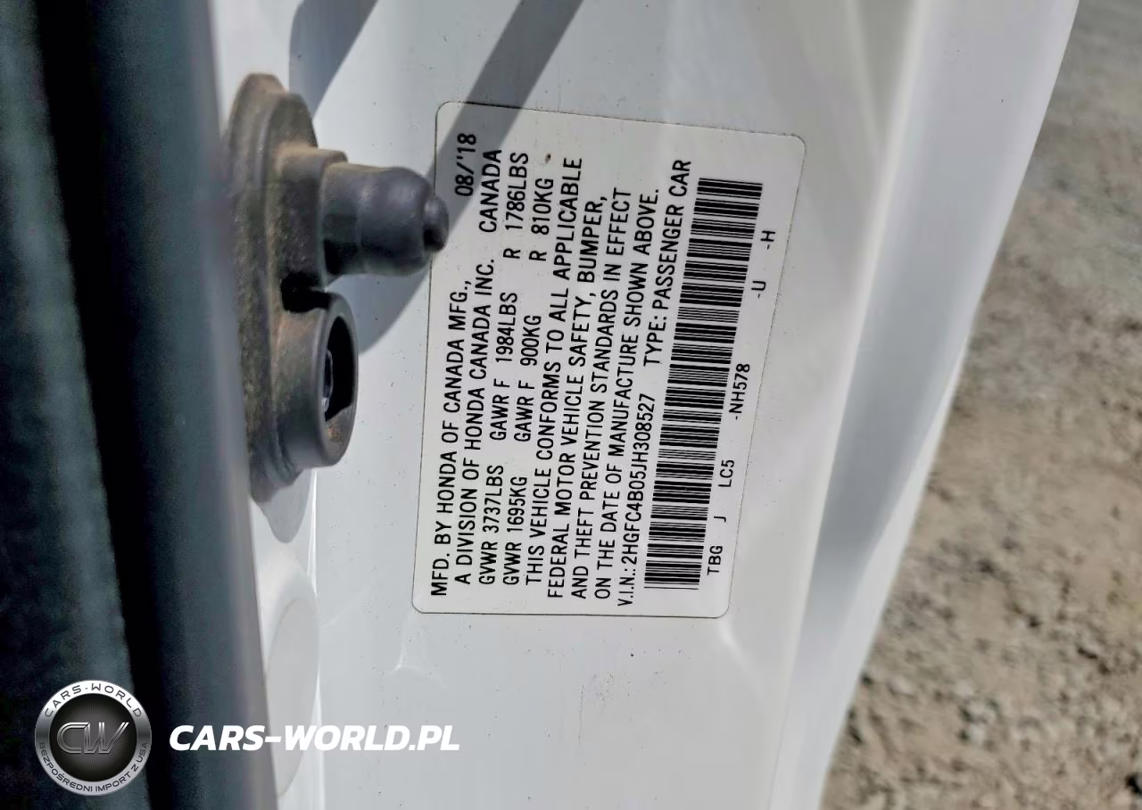 2018 Honda Civic Lx VIN:2HGFC4B05JH308527 - 12