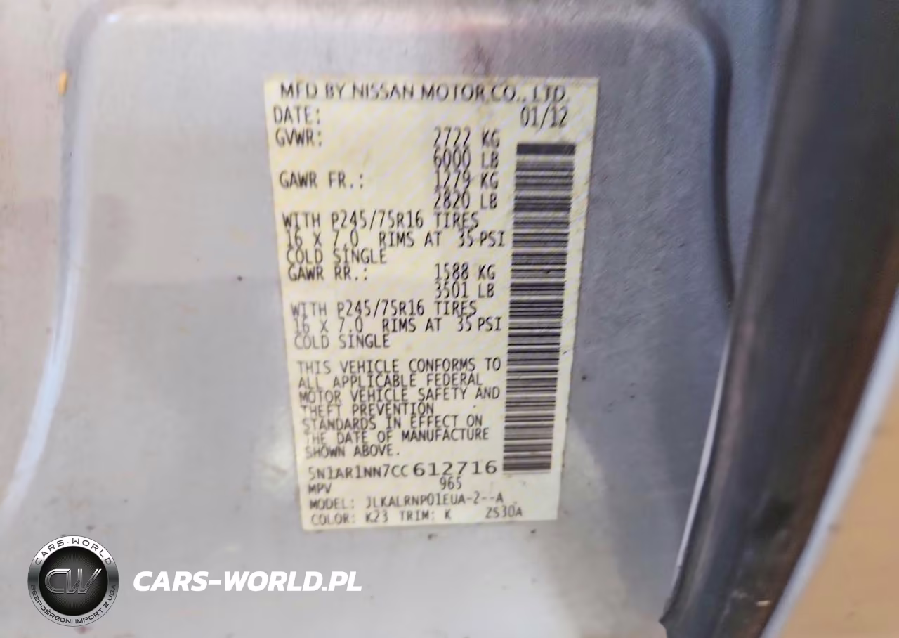 2012 Nissan Pathfinder S VIN:5N1AR1NN7CC612716 - 14
