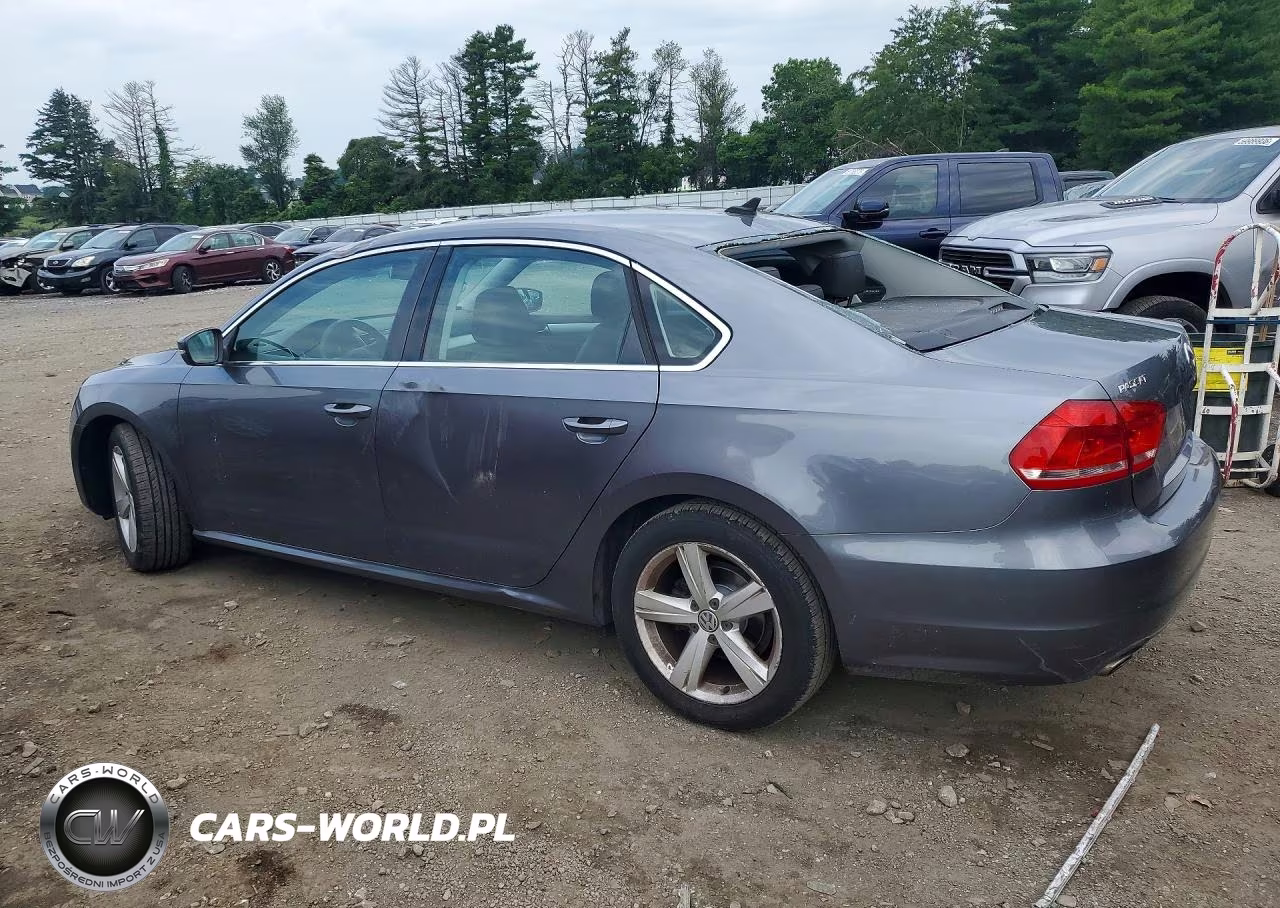 2013 Volkswagen Passat Se VIN:1VWBP7A31DC061848 - 2