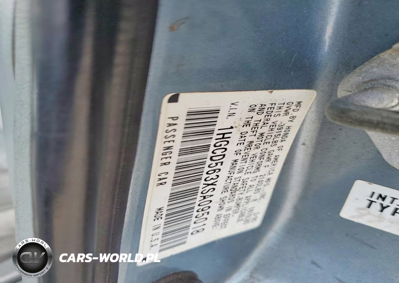 1995 Honda Accord Lx VIN:1HGCD563XSA095018 - 12