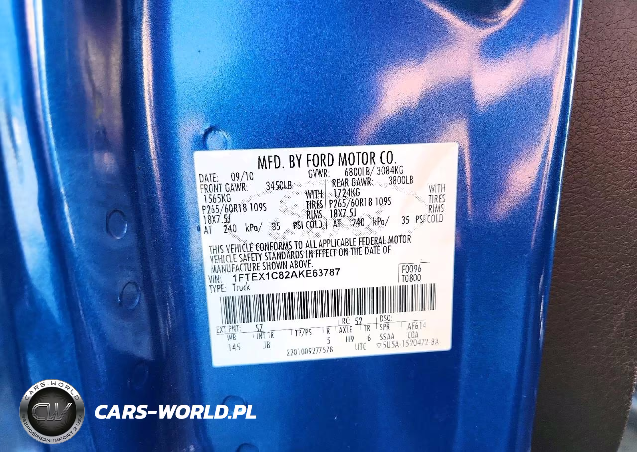 2010 Ford F150 Super Cab VIN:1FTEX1C82AKE63787 - 12