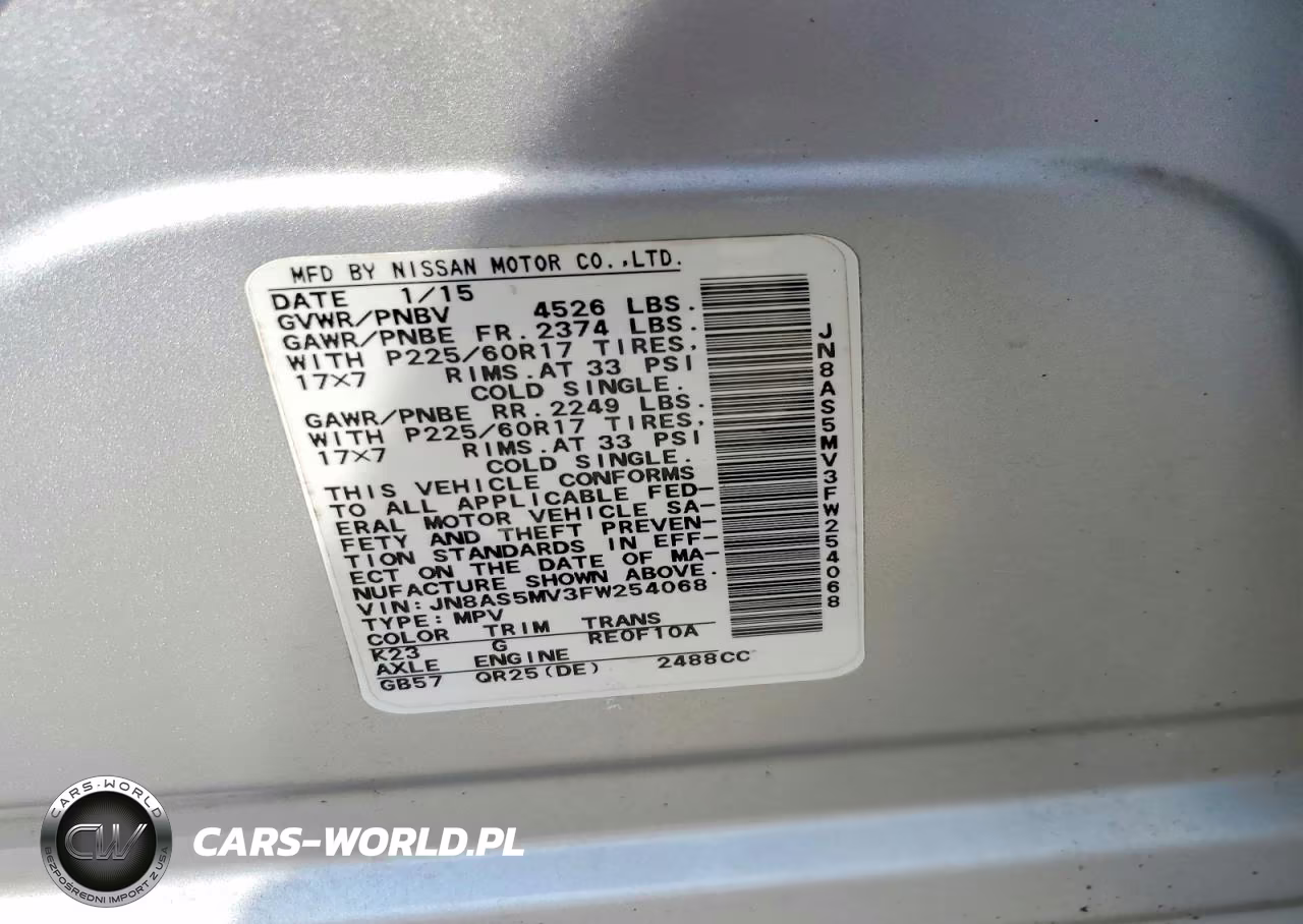 2015 Nissan Rogue Select S VIN:JN8AS5MV3FW254068 - 13