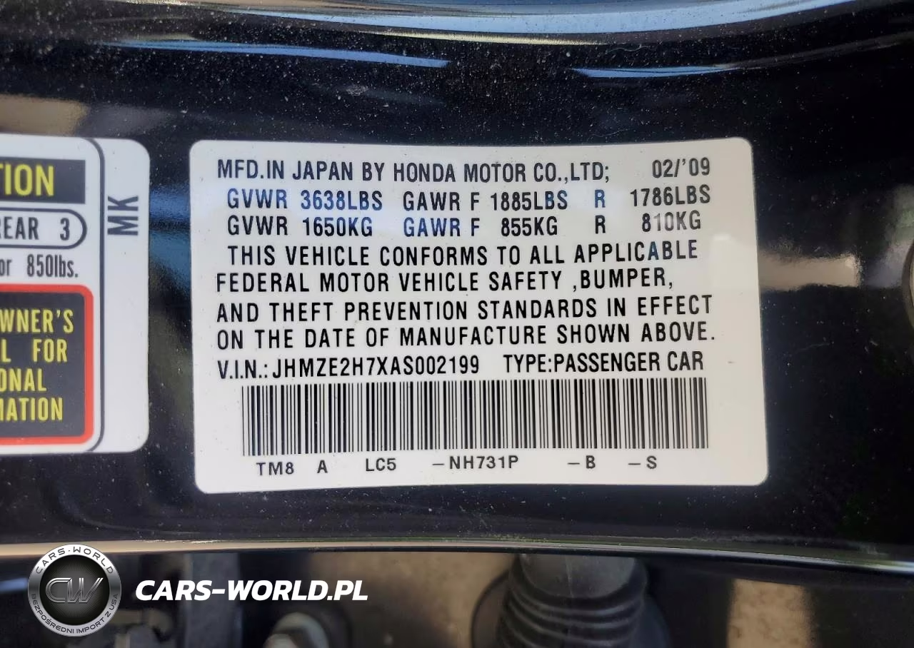 2010 Honda Insight VIN:JHMZE2H7XAS002199 - 13