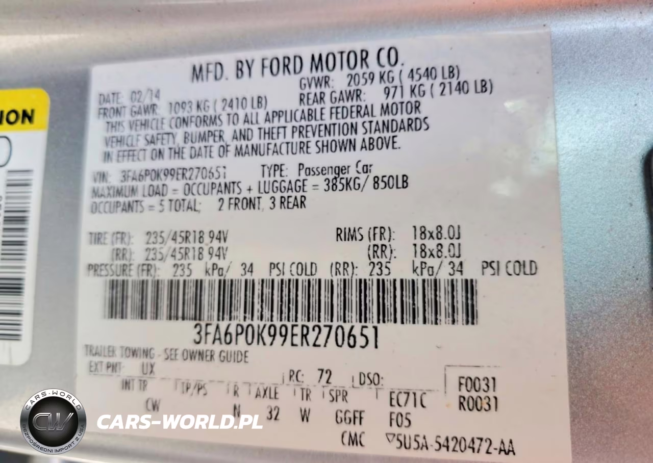 2014 Ford Fusion Titanium VIN:3FA6P0K99ER270651 - 12