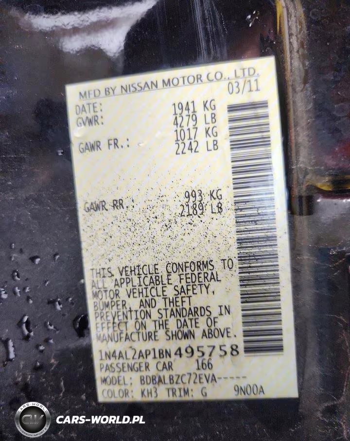 2011 Nissan Altima 2.5 VIN:1N4AL2AP1BN495758 - 13
