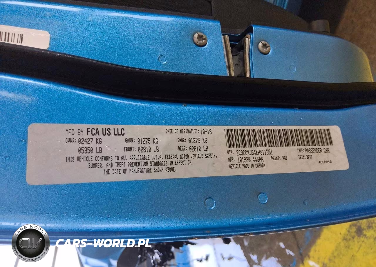 2019 Dodge Charger Sxt VIN:2C3CDXJG4KH511381 - 13