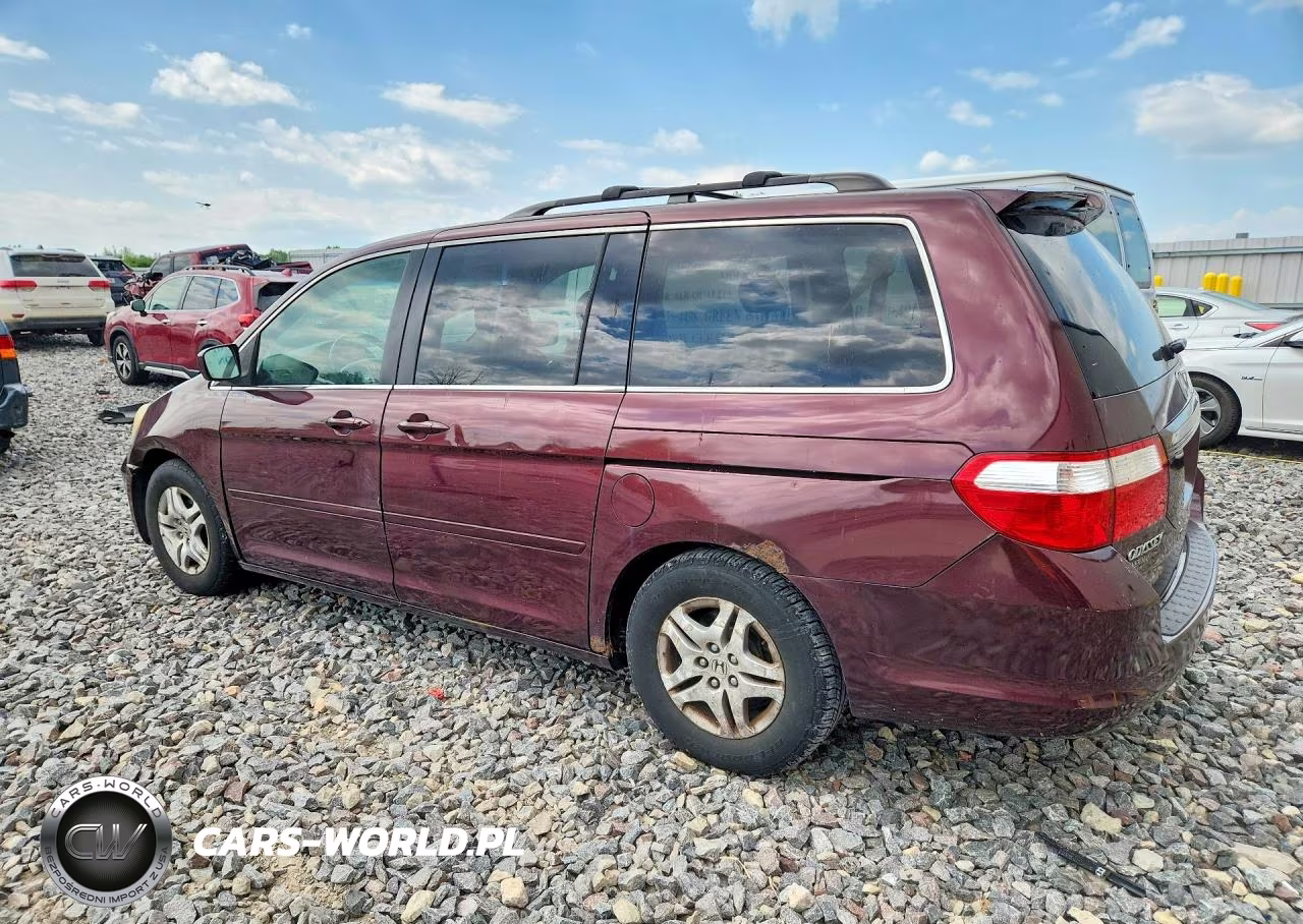 2007 Honda Odyssey Exl VIN:5FNRL38667B437876 - 2