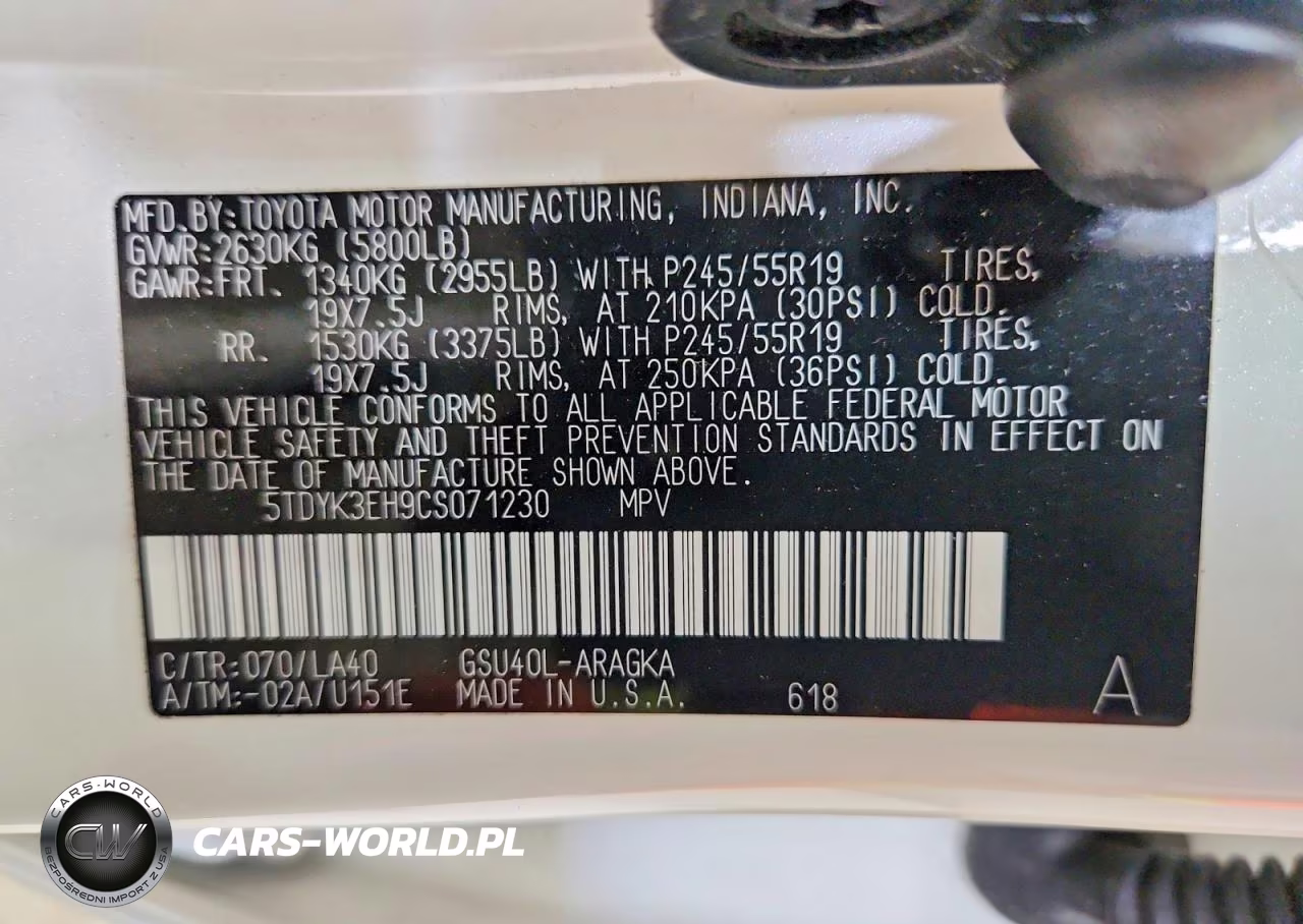 2012 Toyota Highlander Limited VIN:5TDYK3EH9CS071230 - 13