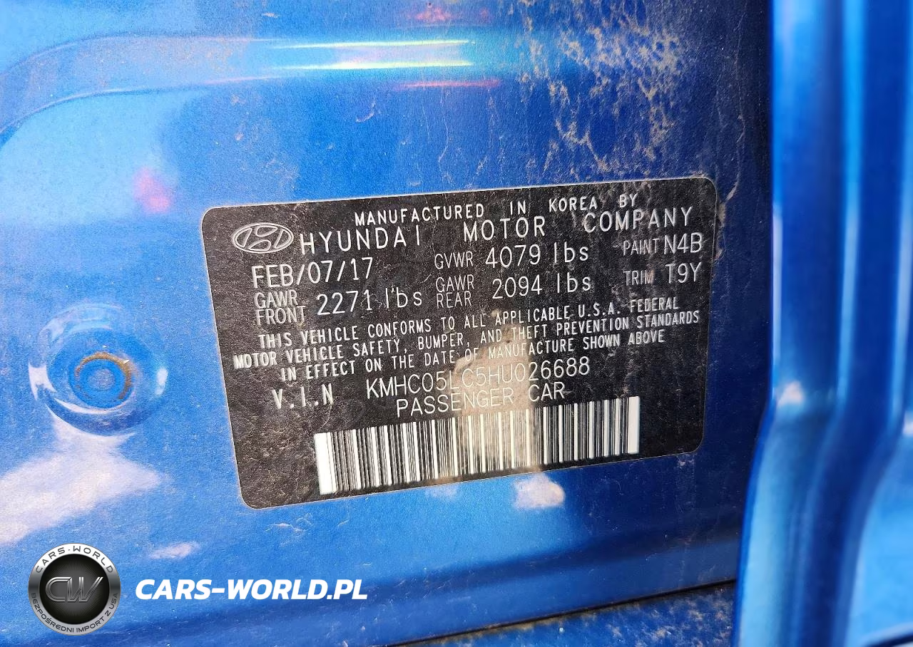 2017 Hyundai Ioniq Limited VIN:KMHC05LC5HU026688 - 12