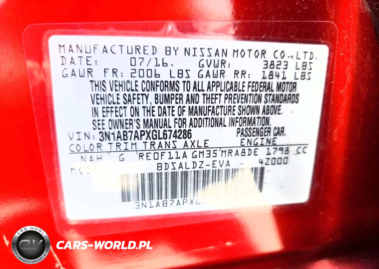 2016 Niss Sentra VIN:3N1AB7APXGL674286 - 12