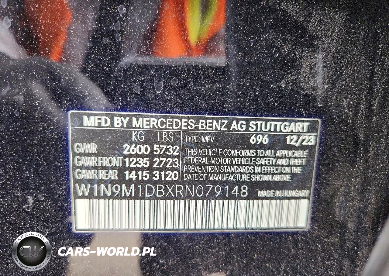 2024 Mercedes-Benz Eqb 350 4Matic VIN:W1N9M1DBXRN079148 - 12