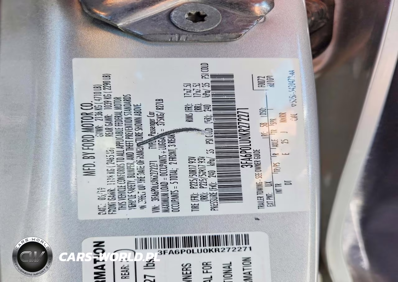 2019 Ford Fusion Se VIN:3FA6P0LU0KR272271 - 13