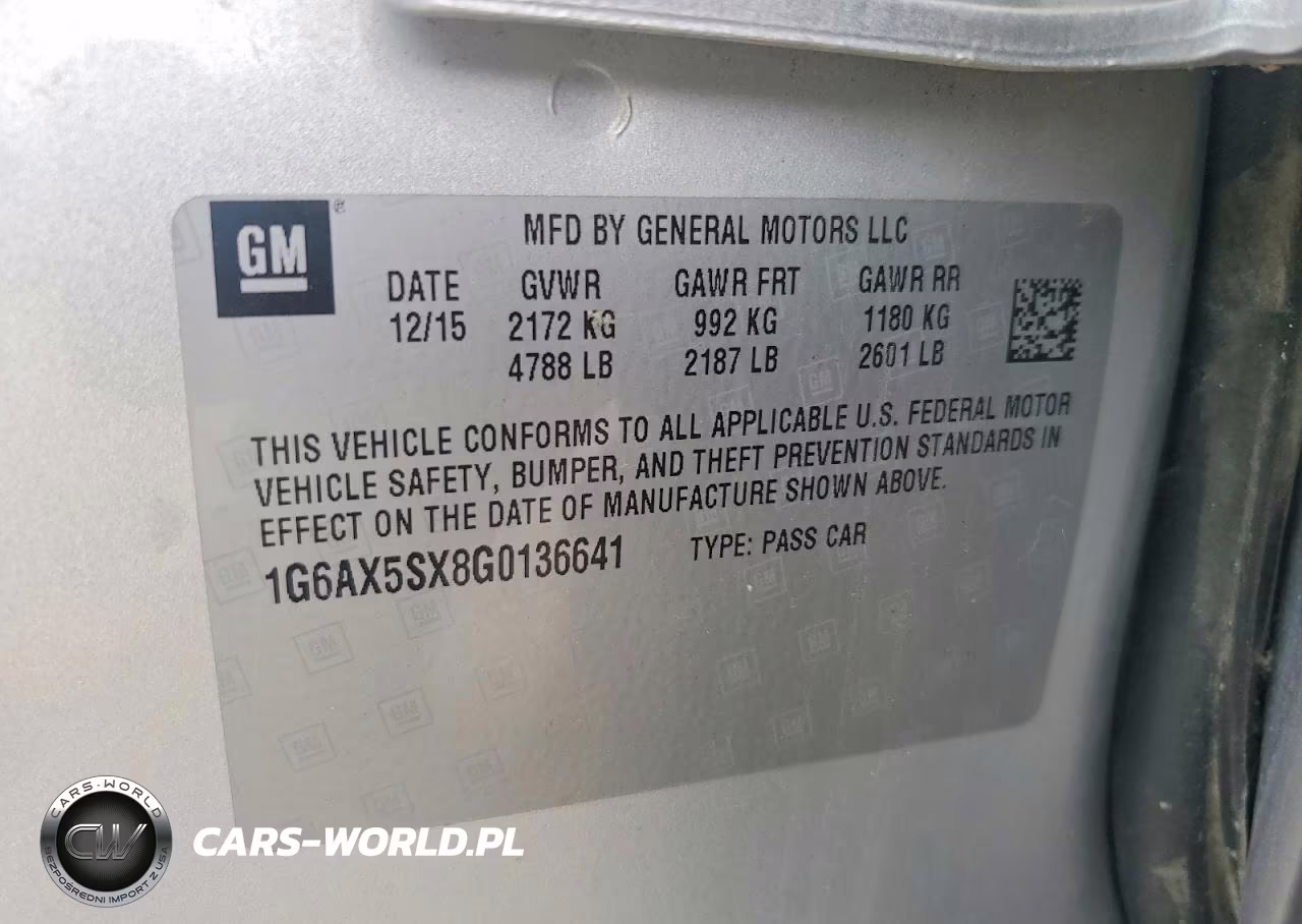 2016 CADILLAC CTS LUXURY COLLECTION VIN:1G6AX5SX8G0136641 - 12