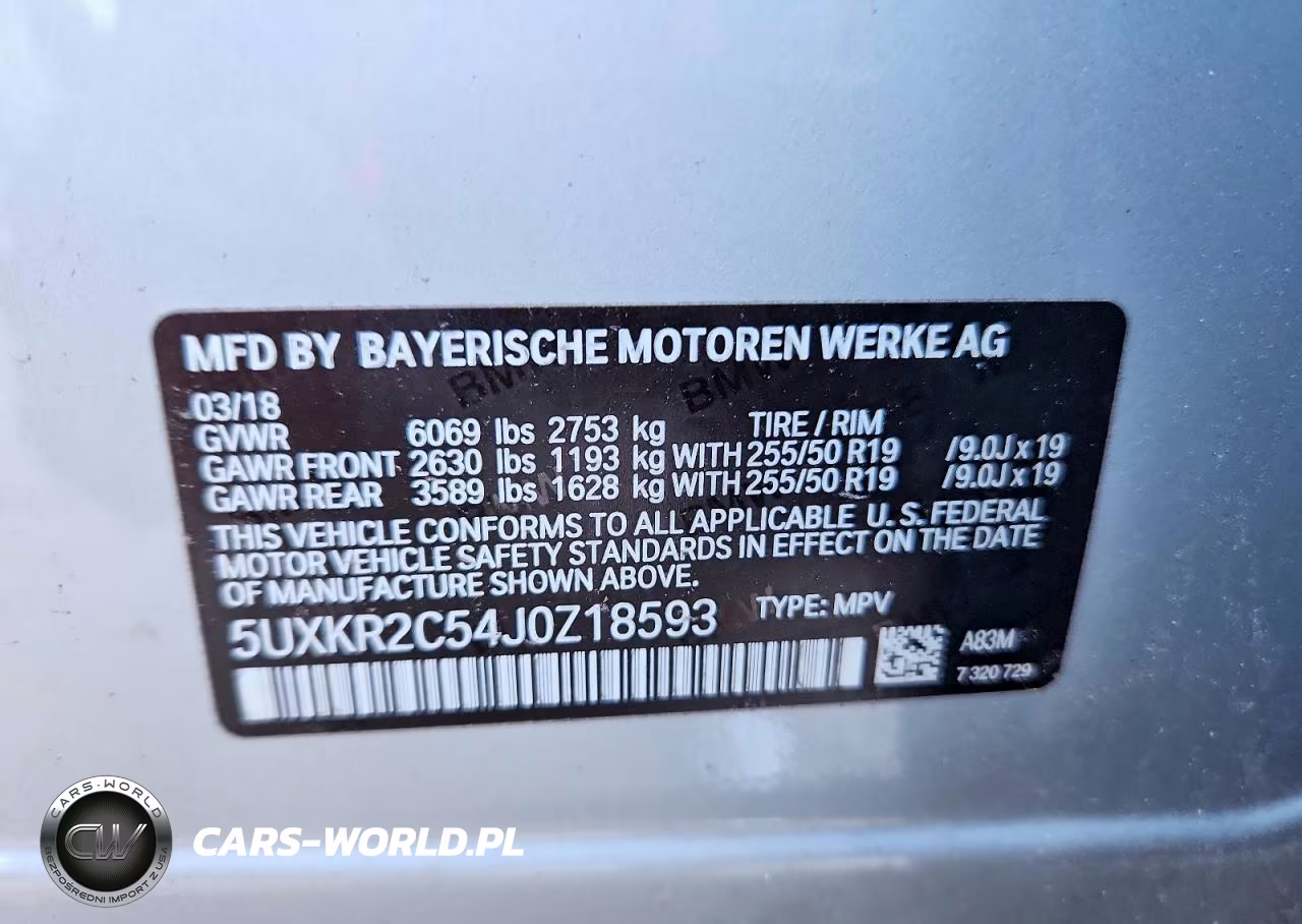 2018 BMW X5 Sdrive35I VIN:5UXKR2C54J0Z18593 - 13