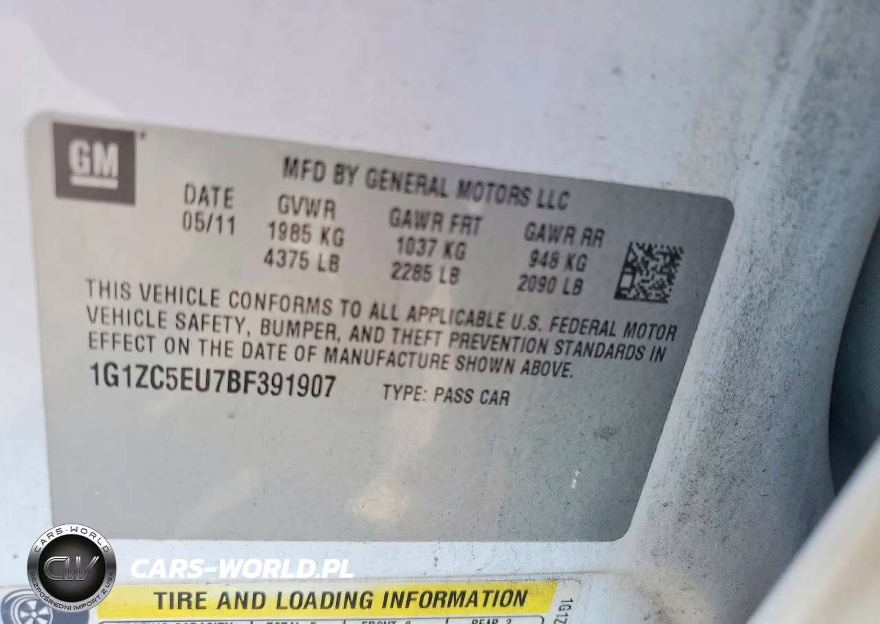 2011 Chevrolet Malibu 1Lt VIN:1G1ZC5EU7BF391907 - 12