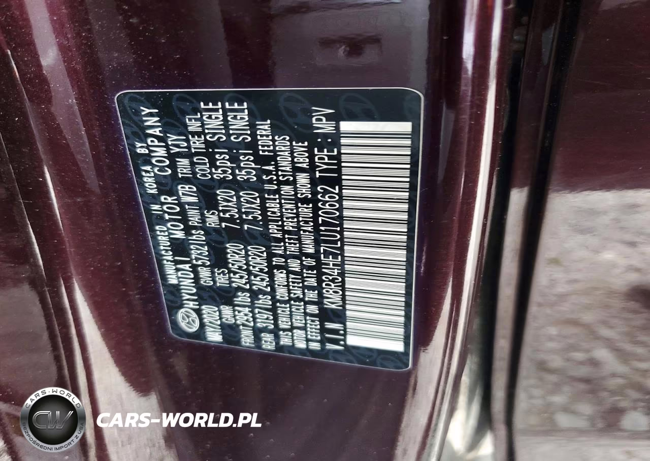 2020 Hyundai Palisade Sel VIN:KM8R34HE7LU170662 - 13