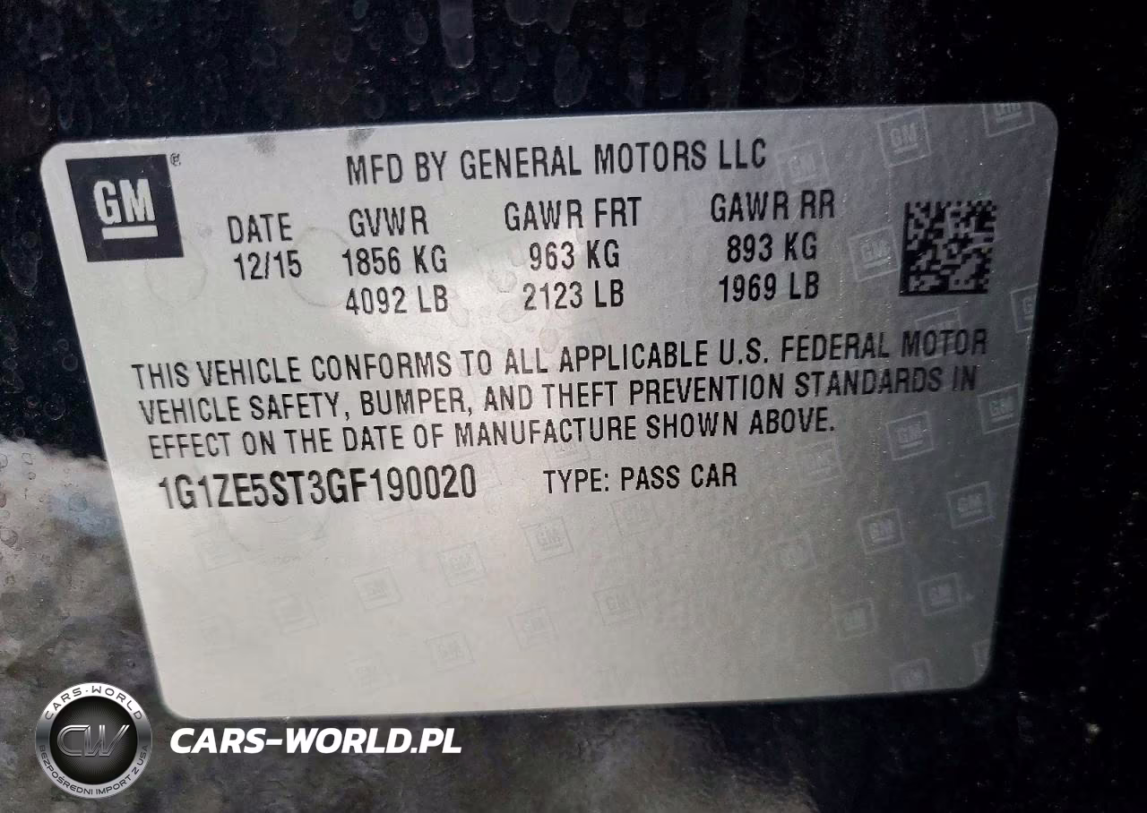 2016 Chevrolet Malibu Lt VIN:1G1ZE5ST3GF190020 - 13