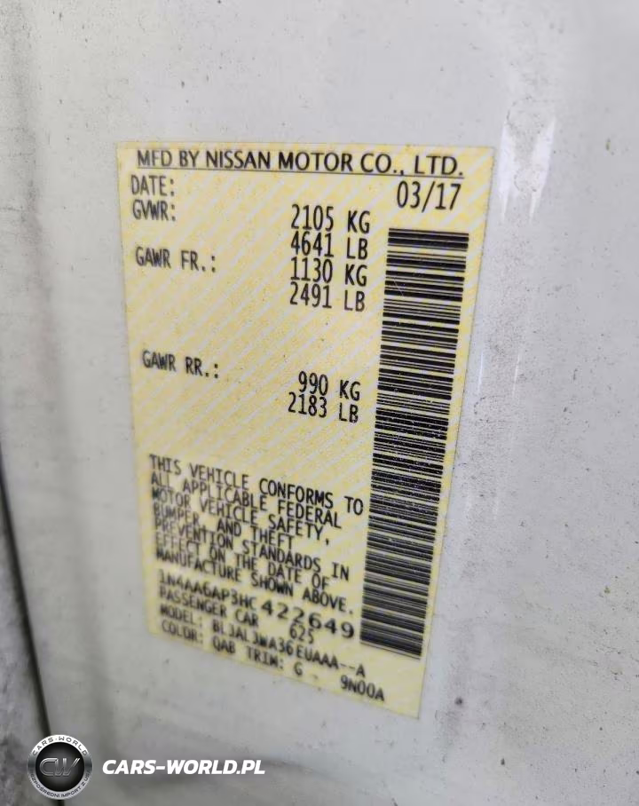 2017 Nissan Maxima 3.5 Sv VIN:1N4AA6AP3HC422649 - 12