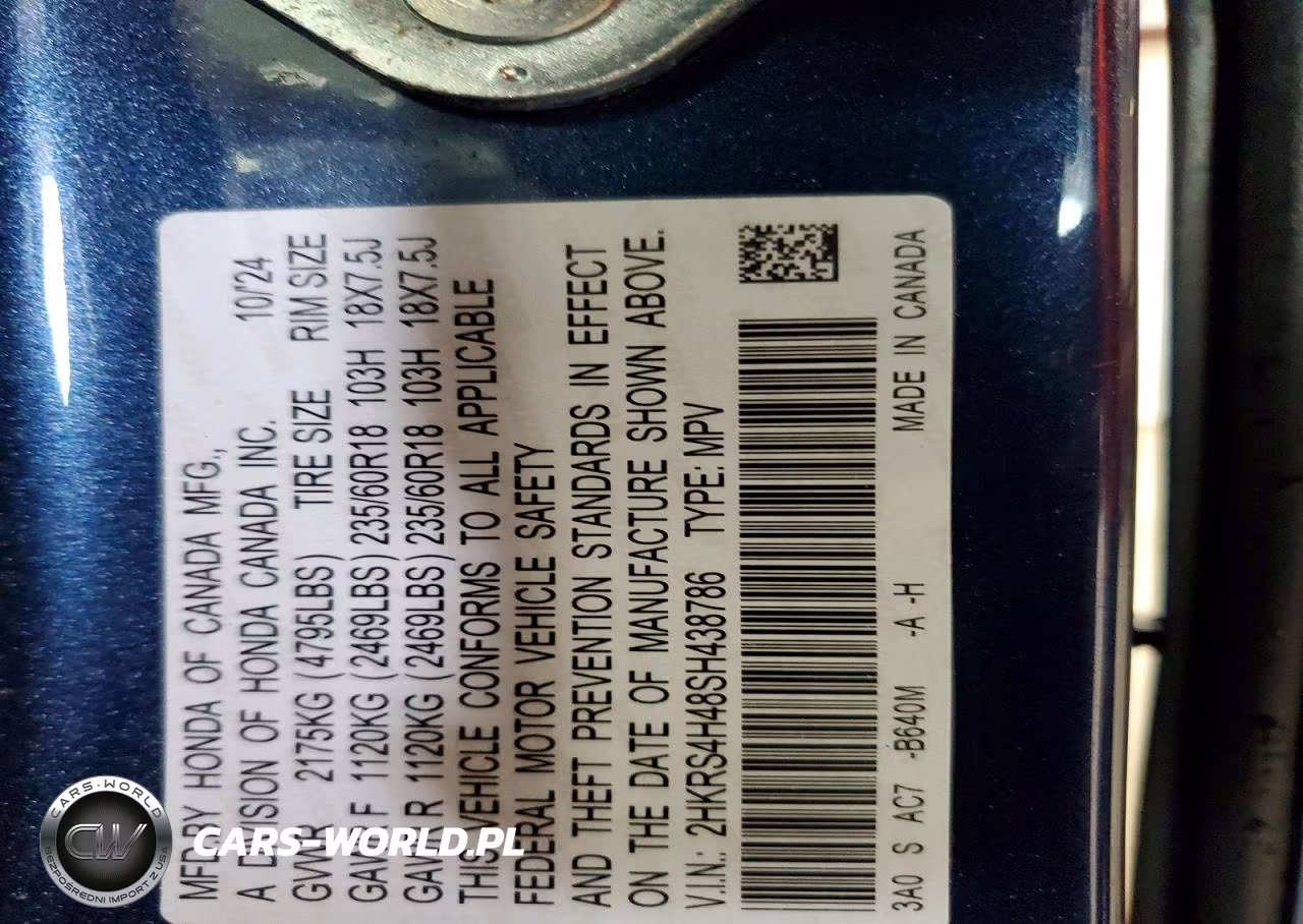 2025 Honda Cr-V Ex VIN:2HKRS4H48SH438786 - 14