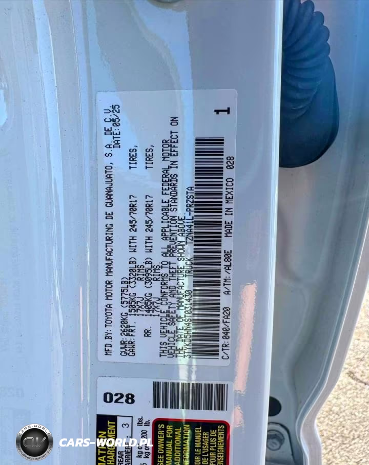 2025 Toyota Tacoma Double Cab VIN:3TYKD5HN4ST031430 - 10