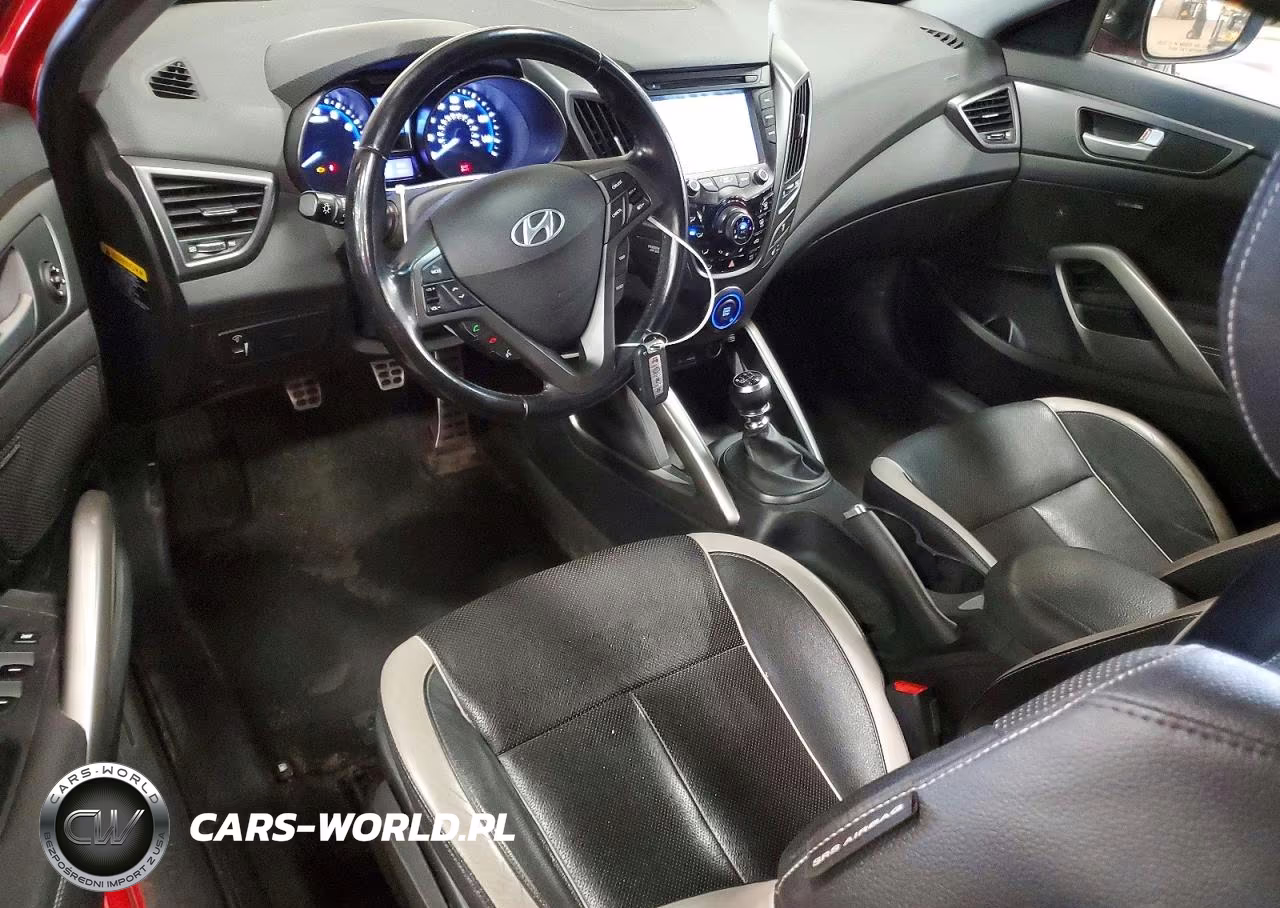 2014 Hyundai Veloster Turbo VIN:KMHTC6AE5EU185059 - 8