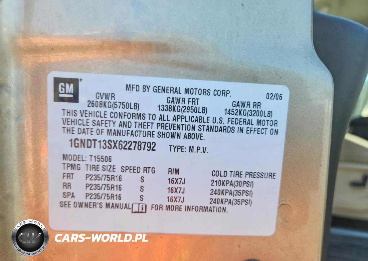 2006 Chevrolet Trailblazer Ls VIN:1GNDT13SX62278792 - 13