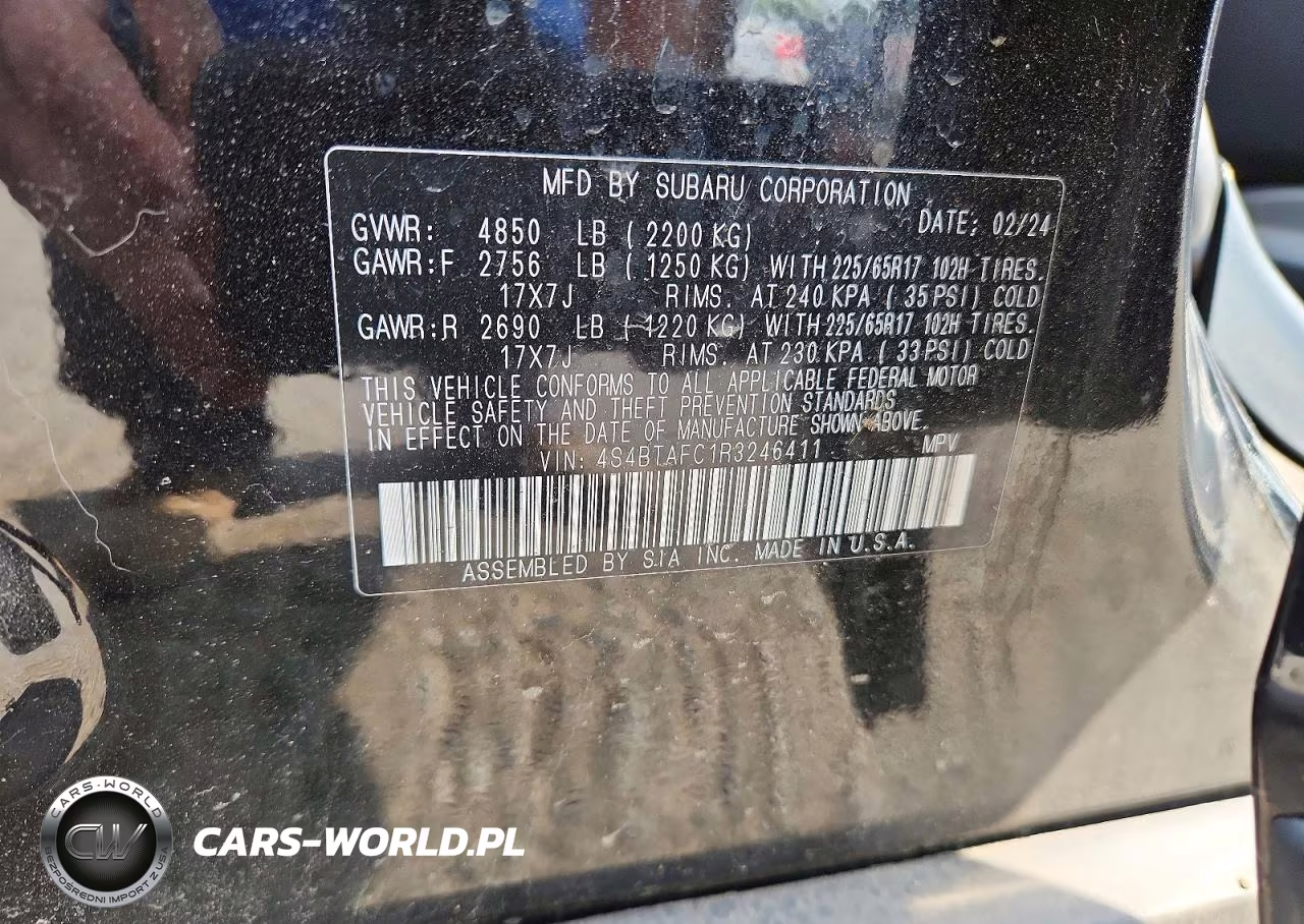 2024 Subaru Outback Premium VIN:4S4BTAFC1R3246411 - 13