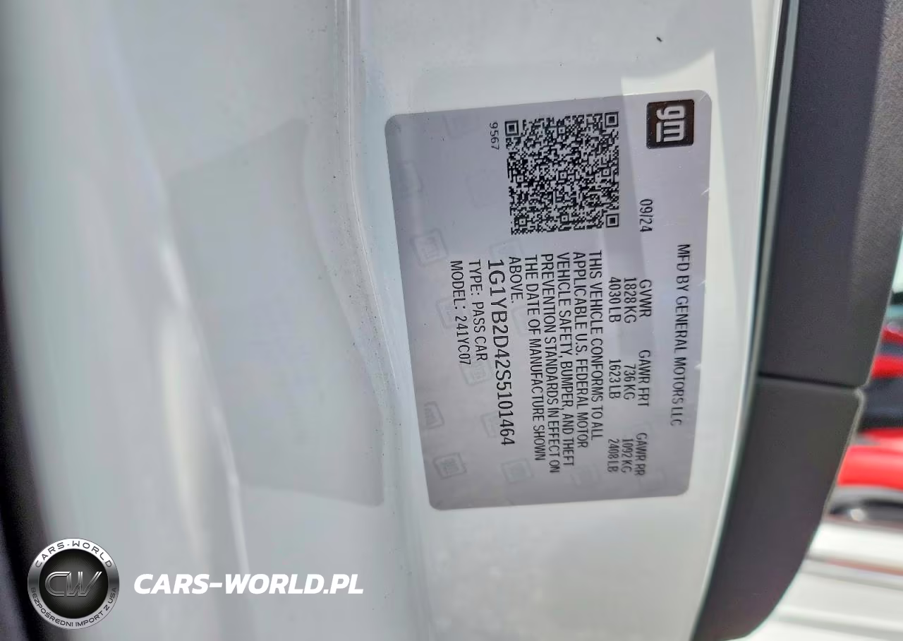 2025 Chevrolet Corvette Stingray 2Lt VIN:1G1YB2D42S5101464 - 13