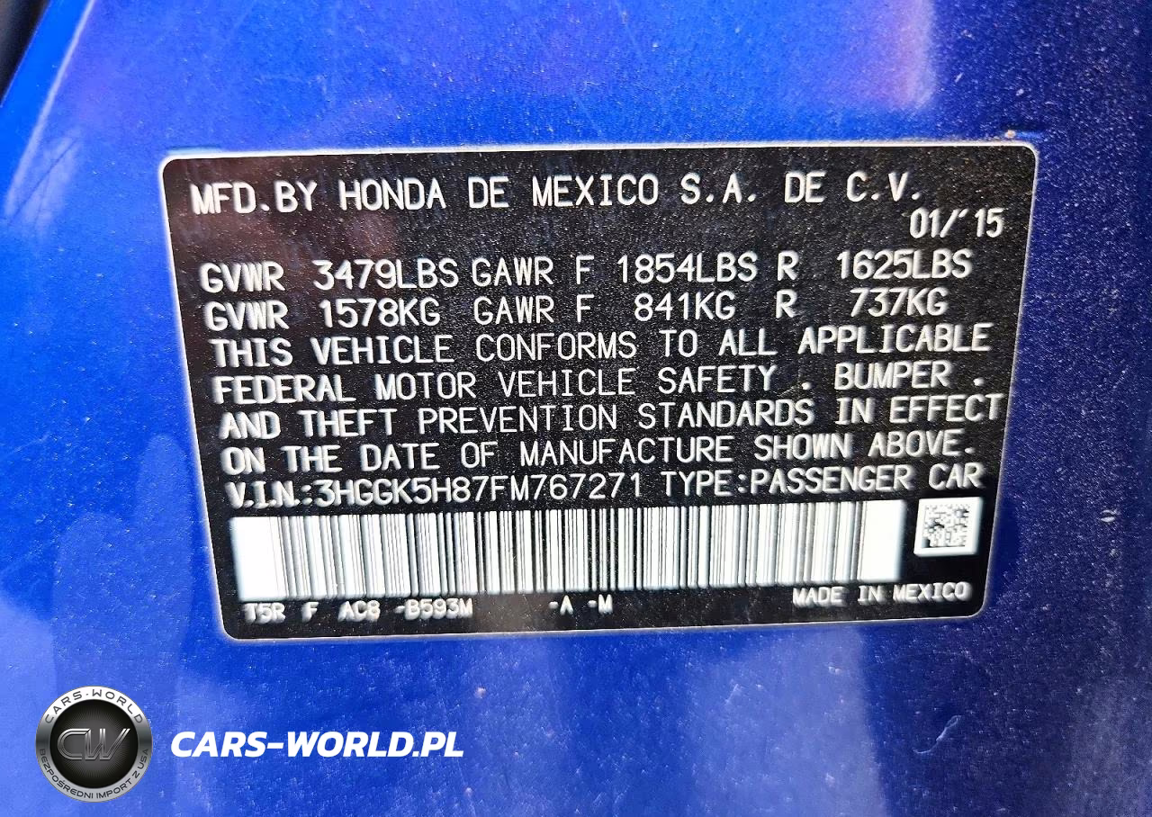 2015 Honda Fit Ex VIN:3HGGK5H87FM767271 - 12