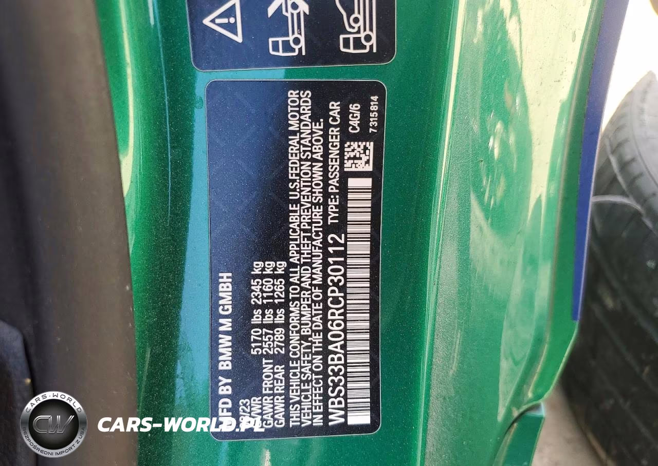 2024 BMW M4 Competition VIN:WBS33BA06RCP30112 - 13