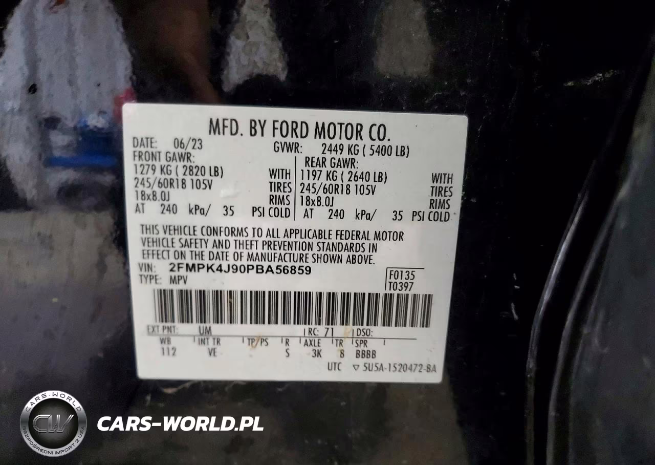 2023 Ford Edge Sel VIN:2FMPK4J90PBA56859 - 13