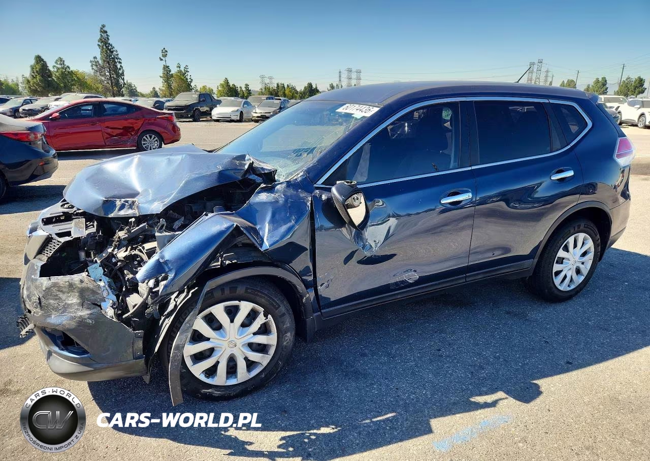 2015 Nissan Rogue S VIN:KNMAT2MV1FP515568 - 1