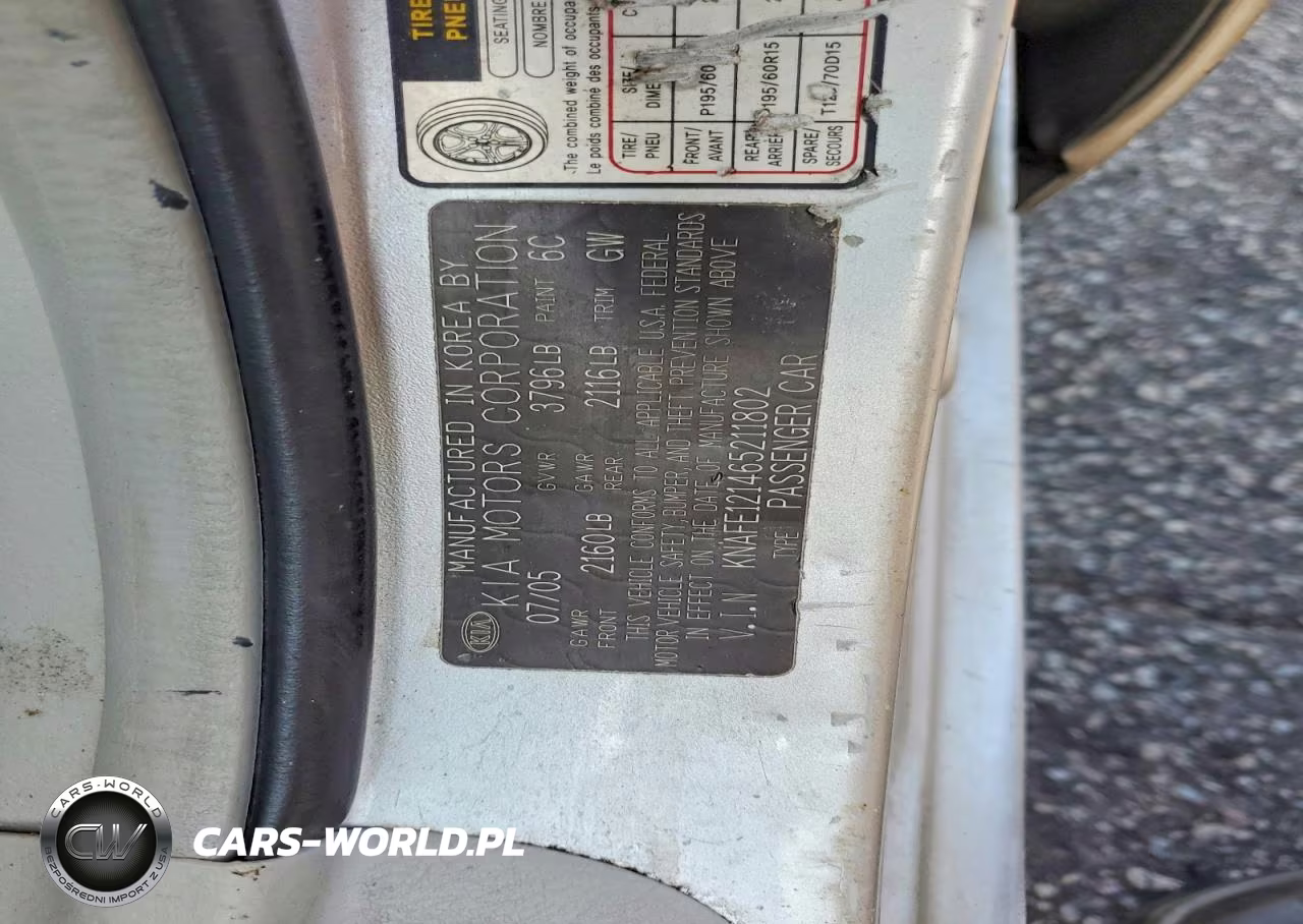 2006 Kia Spectra Ex VIN:KNAFE121465211802 - 12