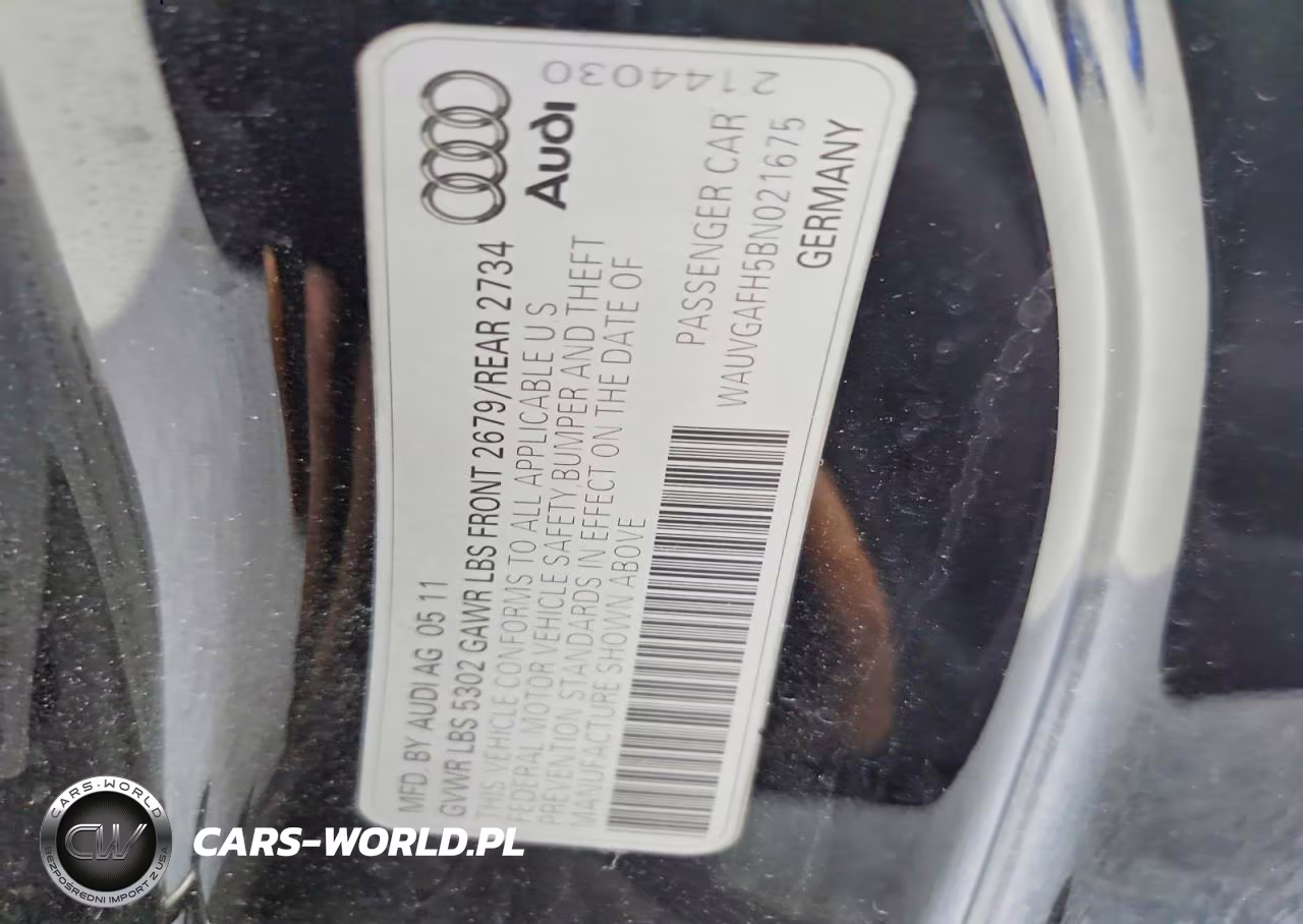 2011 Audi S5 Prestige VIN:WAUVGAFH5BN021675 - 12