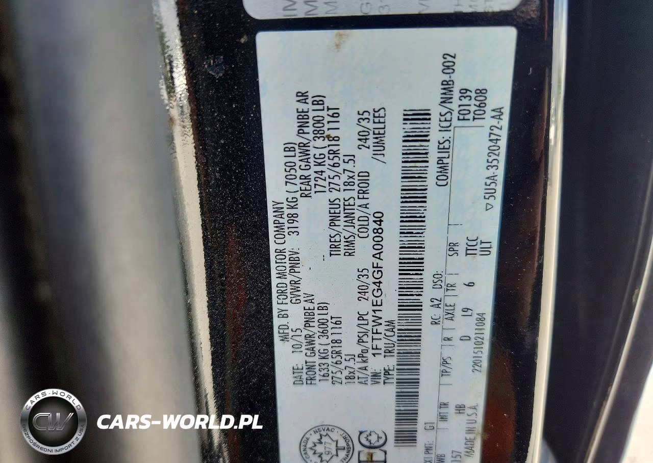 2016 Ford F150 Supercrew VIN:1FTFW1EG4GFA00840 - 12