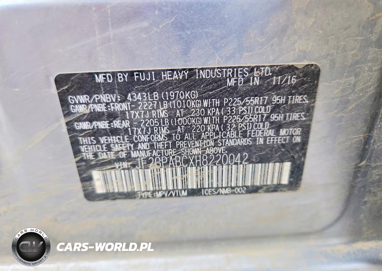 2017 Subaru Crosstrek Premium VIN:JF2GPABCXH8220042 - 14