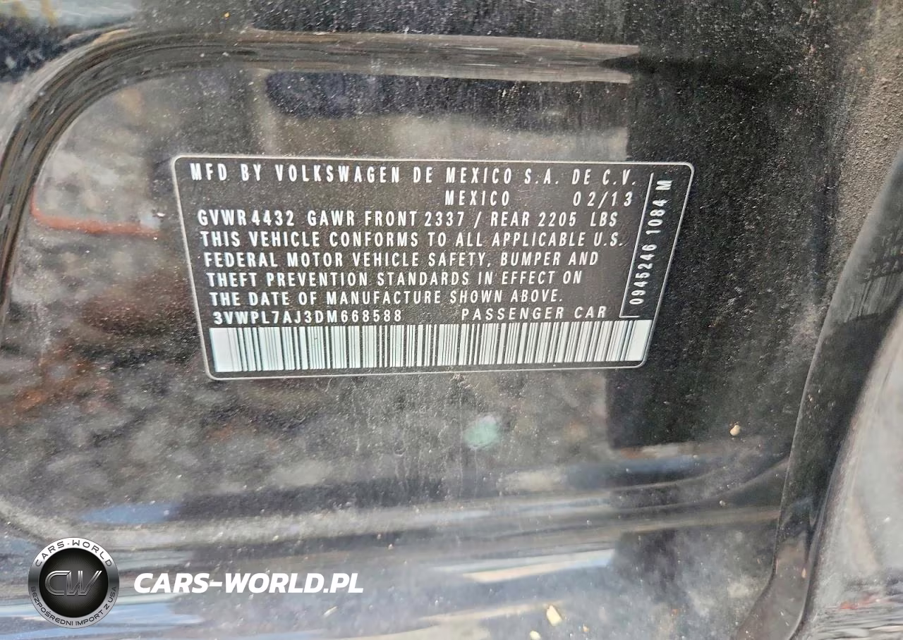 2013 Volkswagen Jetta Tdi VIN:3VWPL7AJ3DM668588 - 12