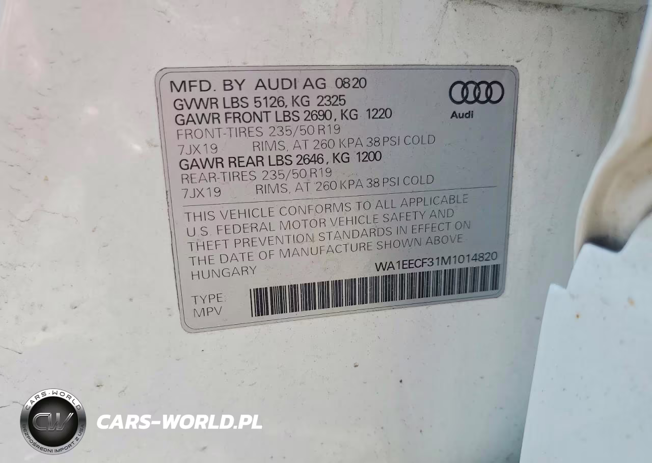 2021 Audi Q3 Premium Plus S Line 45 VIN:WA1EECF31M1014820 - 14