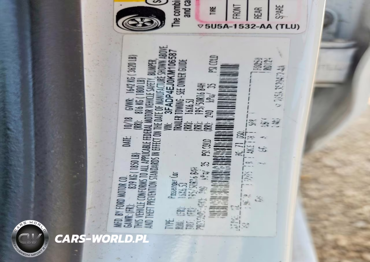 2019 Ford Fiesta Se VIN:3FADP4EJ0KM106587 - 12