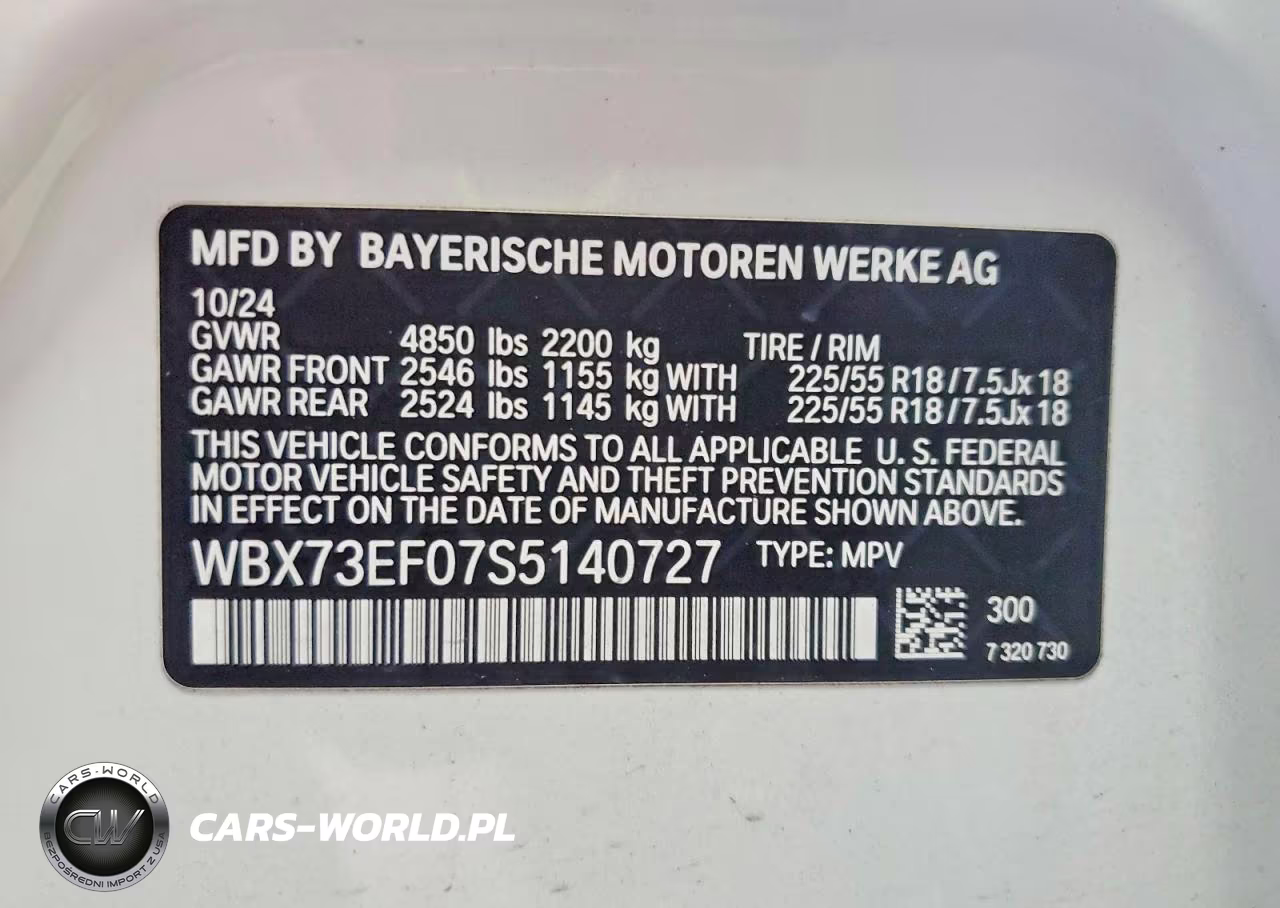 2025 BMW X1 xDrive28I VIN:WBX73EF07S5140727 - 12