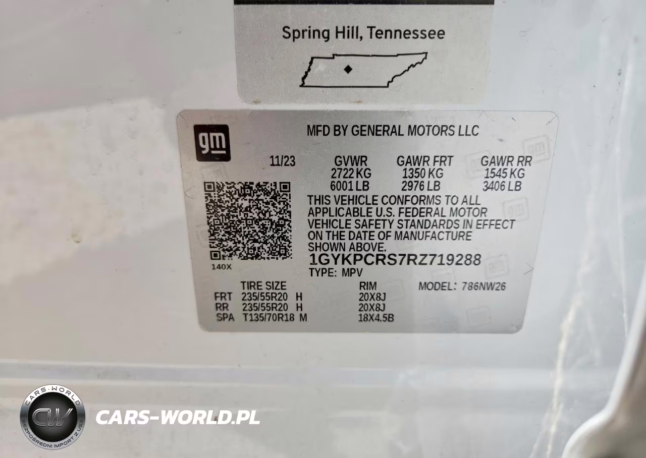 2024 Cadillac Xt6 Premium Luxury VIN:1GYKPCRS7RZ719288 - 14