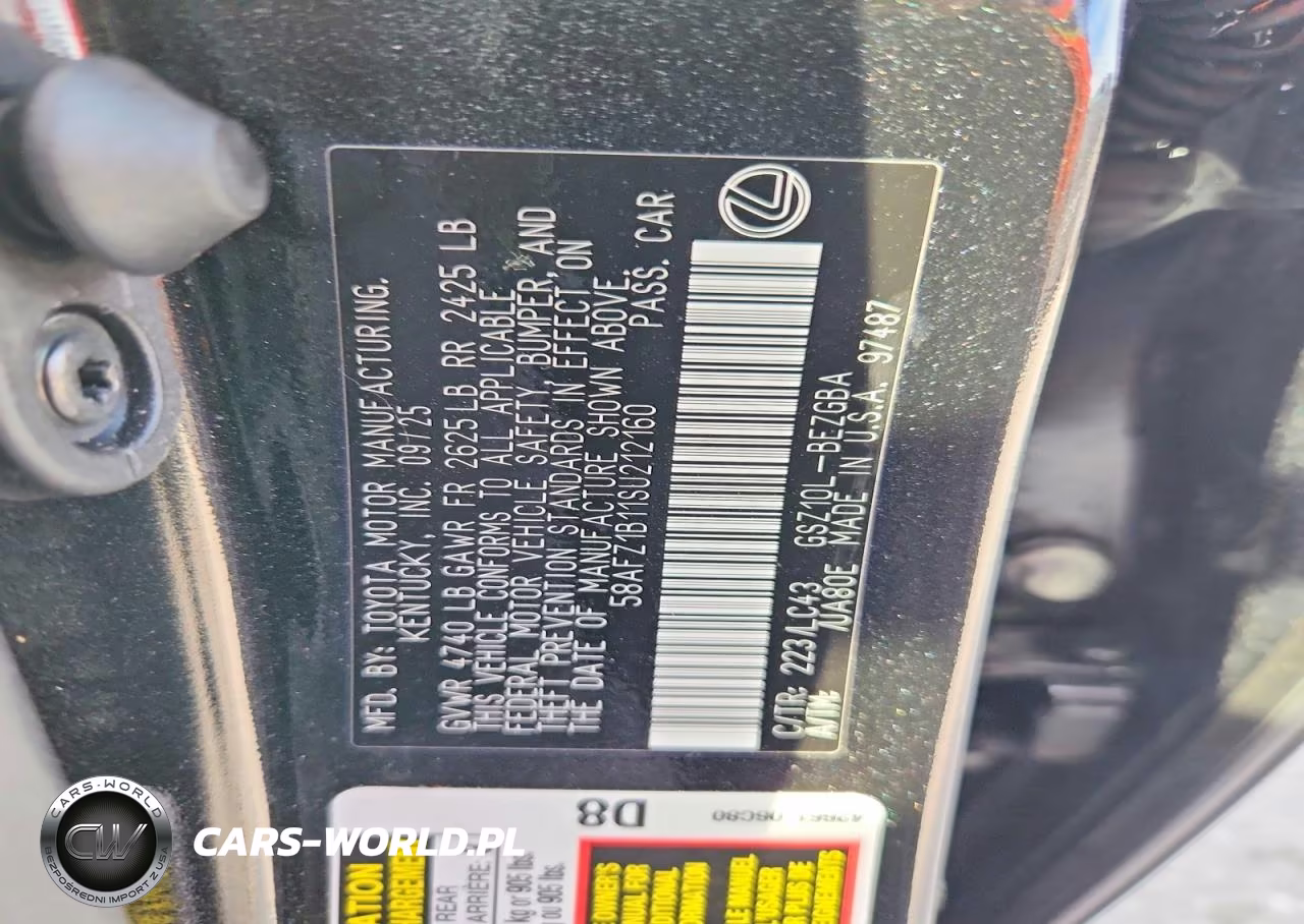 2025 Lexus Es 350 Ultra Luxury VIN:58AFZ1B11SU212160 - 12