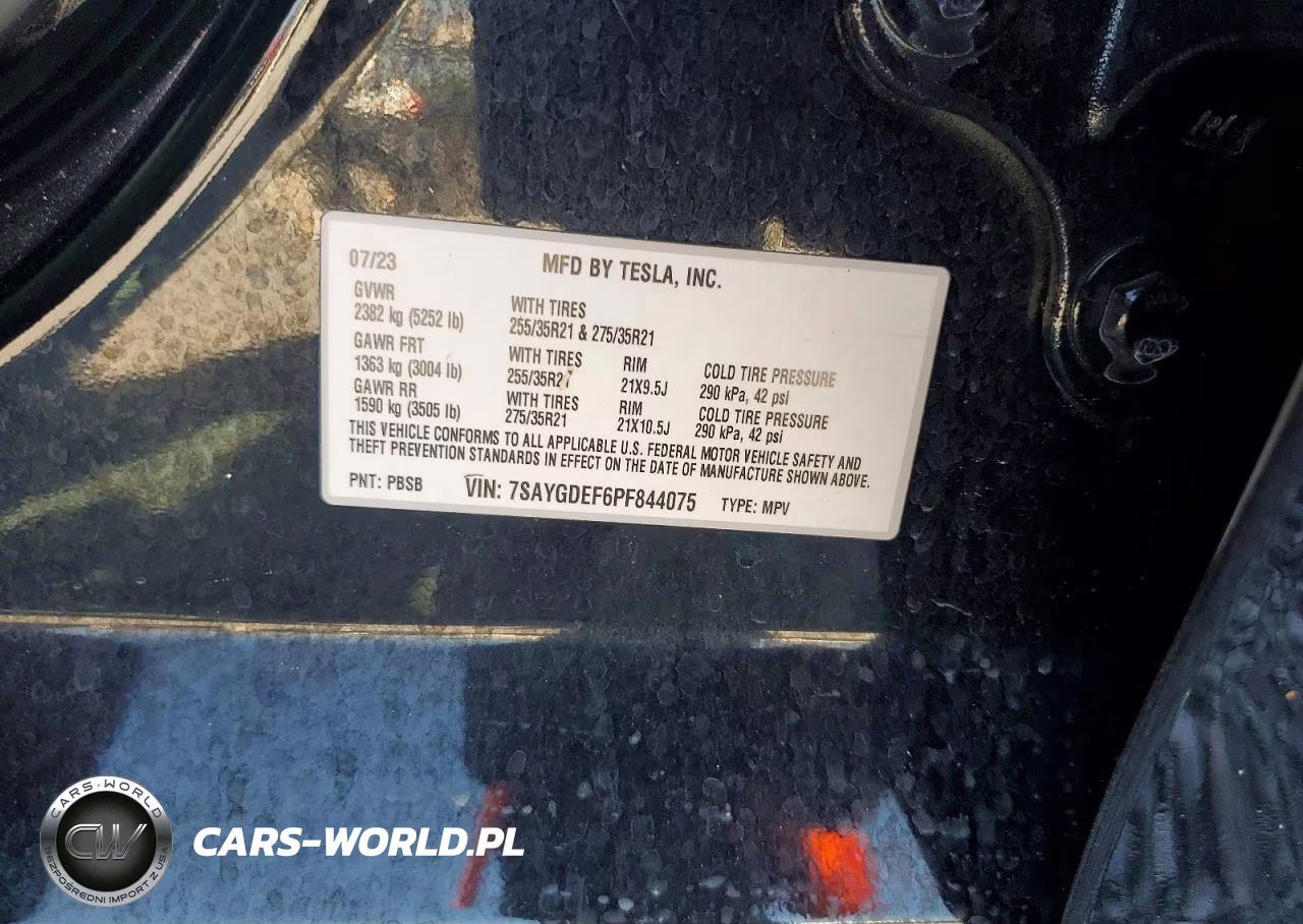 2023 Tesla Model Y VIN:7SAYGDEF6PF844075 - 13